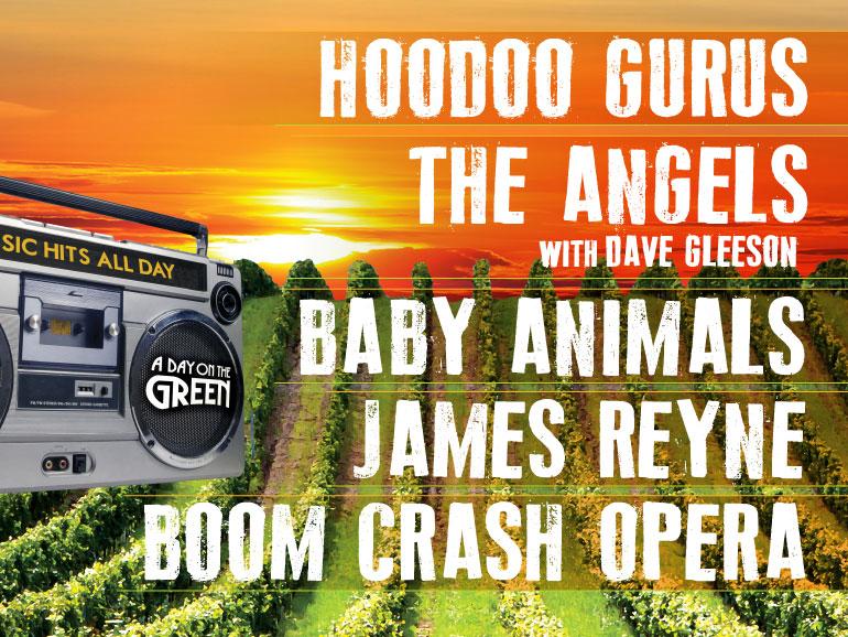 HOODOO GURUS, THE ANGELS WITH DAVE GLEESON, BABY ANIMALS, JAMES REYNE, BOOM CRASH OPERA